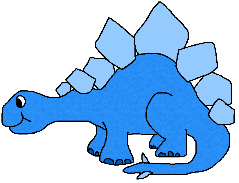 Clipart dinosaur blue.