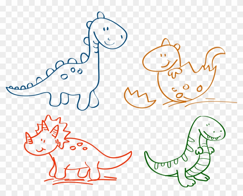 Dinosaurs Clipart Dinosaur Drawing