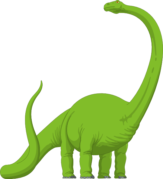 Long neck brachiosaurus.