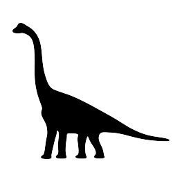 Dinosaur silhouettes.