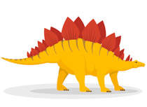 Stegosaurus dinosaur clipart.