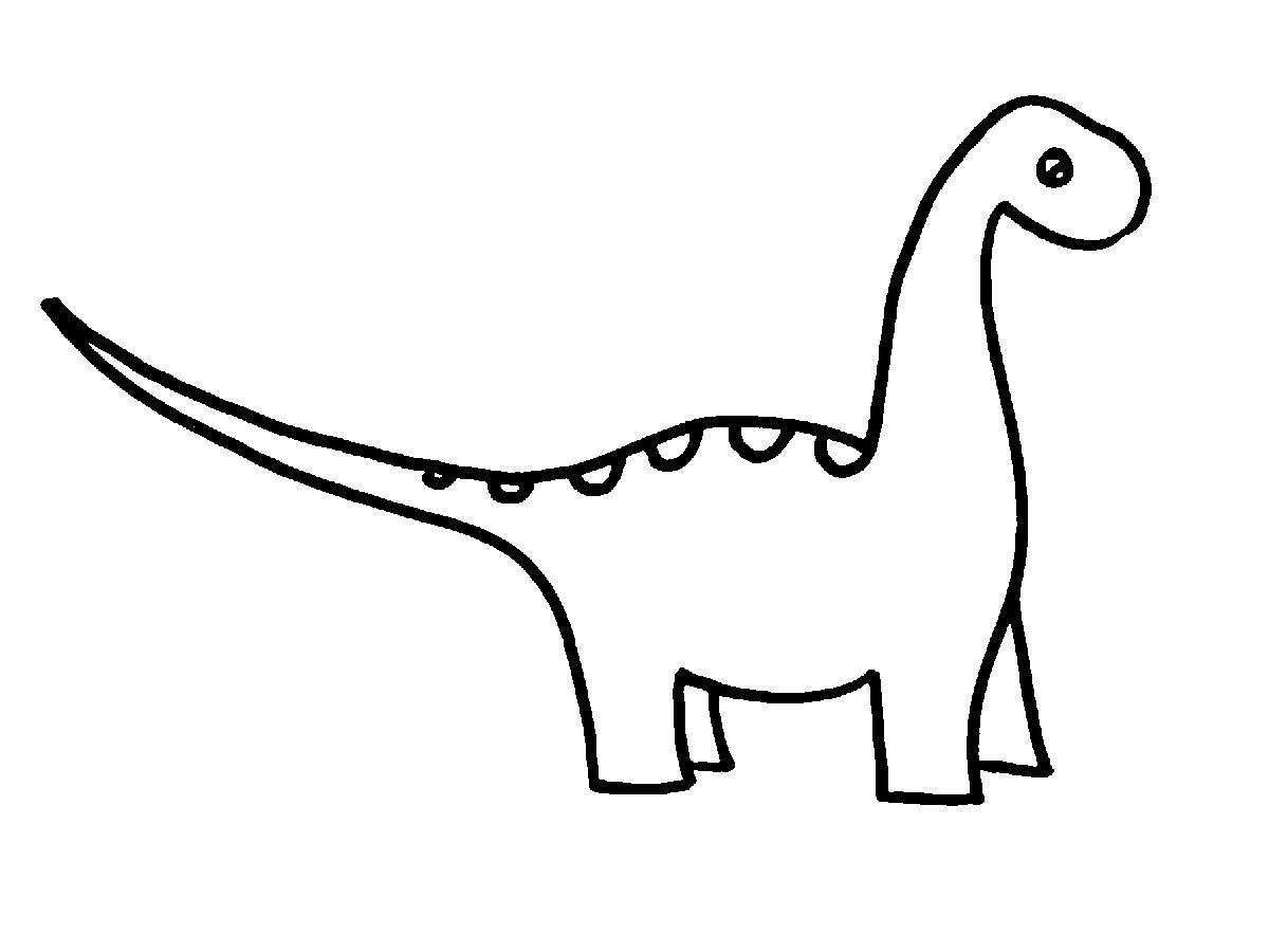 Dinosaur Clipart Outline Clipart Clipart Images Black and