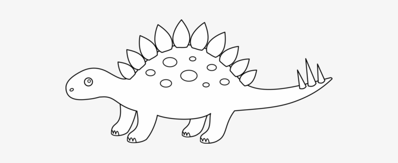 Download Free png Cute Dinosaur Clipart Black And White