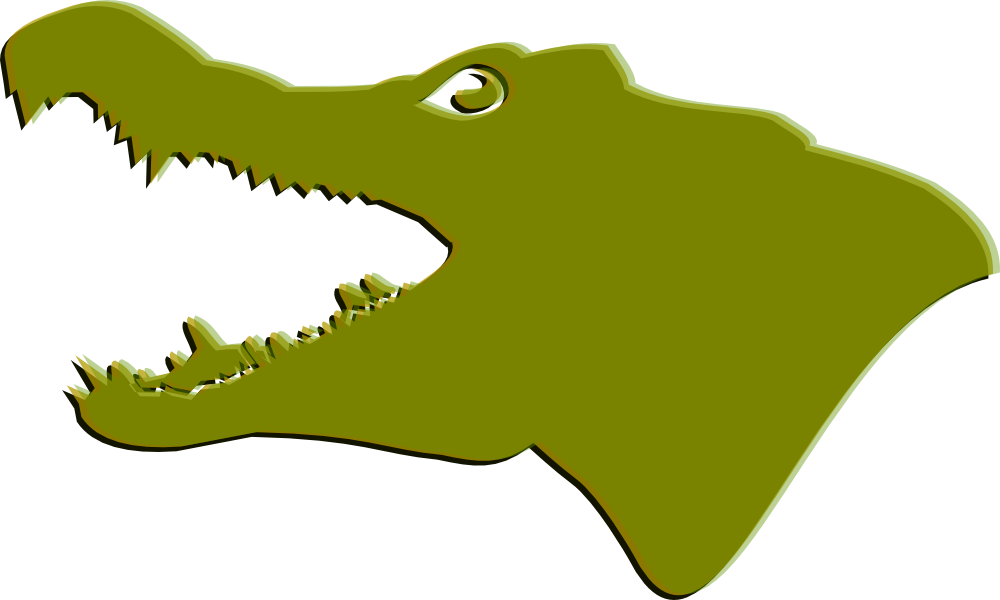 dinosaur footprint clipart alligator