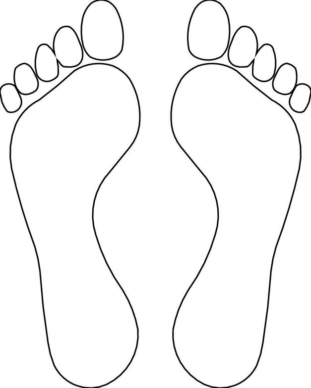 Free Outline Of A Footprint, Download Free Clip Art, Free