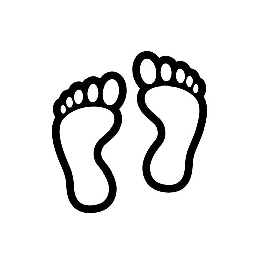 Free footprint outline.