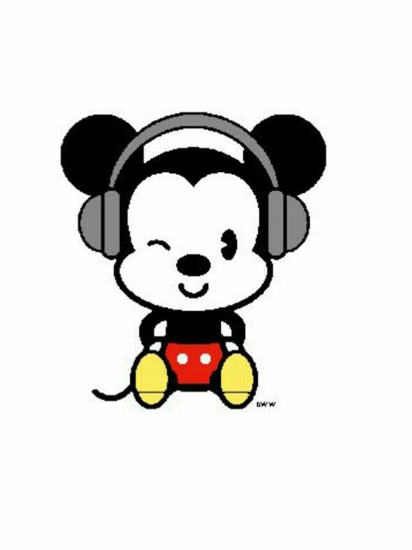 Mickey mouse simple cartoon in