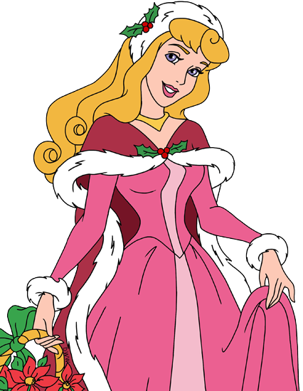disney princess clipart christmas