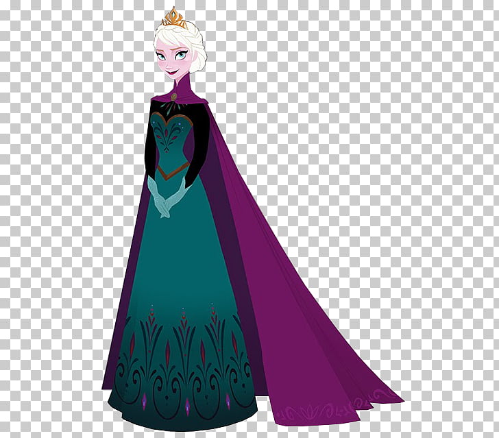 Elsa Anna Coronation gown Disney Princess, elsa PNG clipart