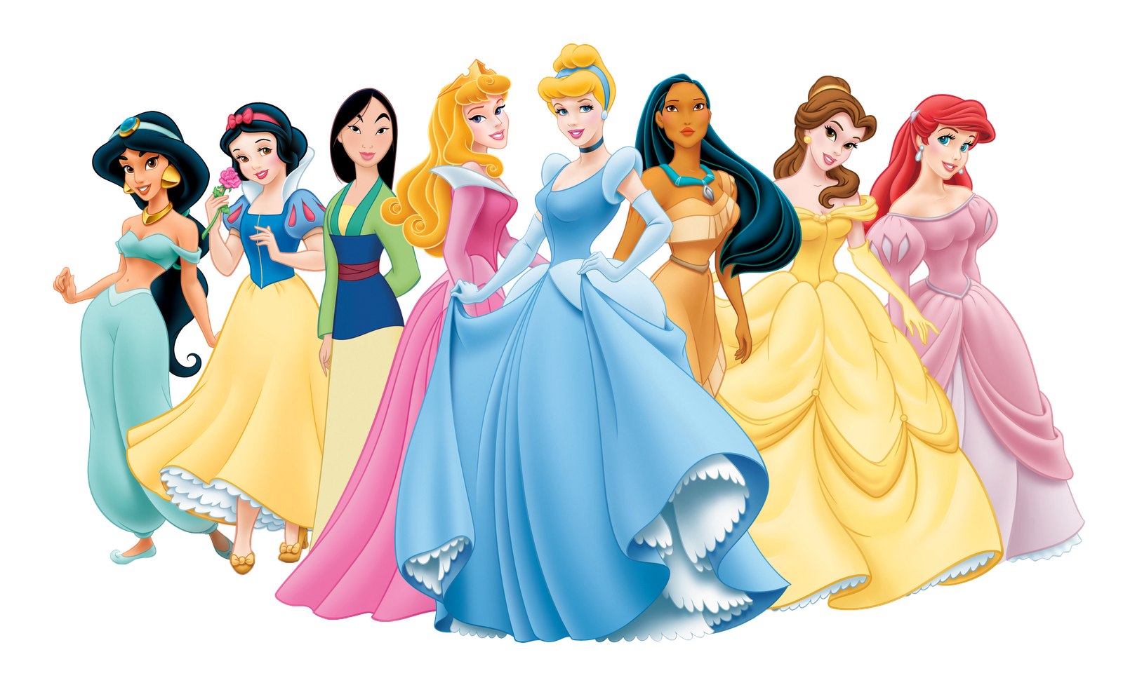 All Disney Princess PNG Cartoon Image