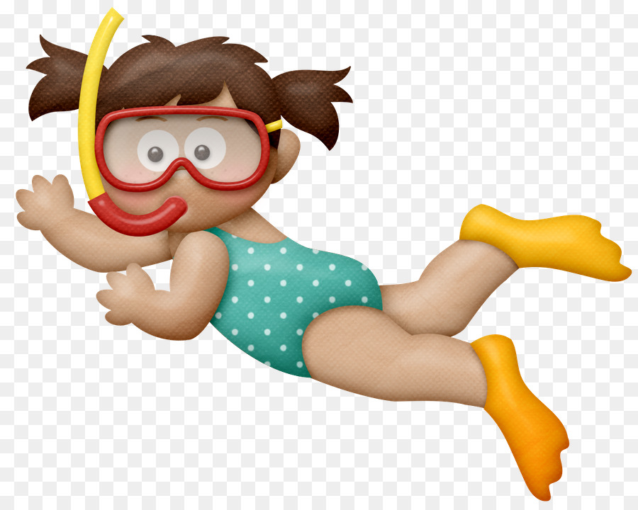 Clipart child diving.