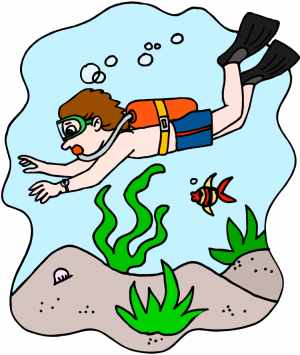 diver clipart cute cartoon