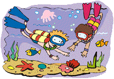 Free Cute Water Sports Clipart Kids Underwater Scuba Divers