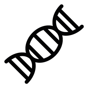DNA Code Silhouette