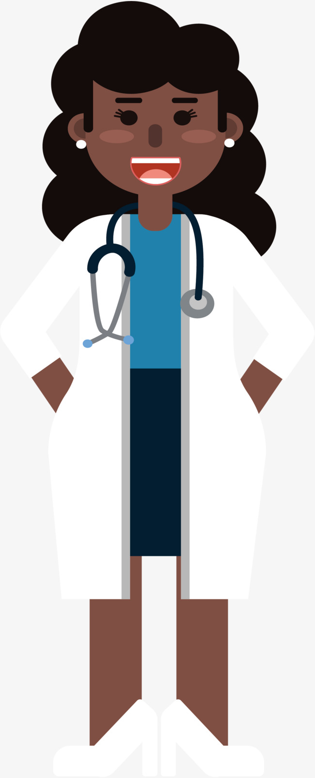 Black female doctor.