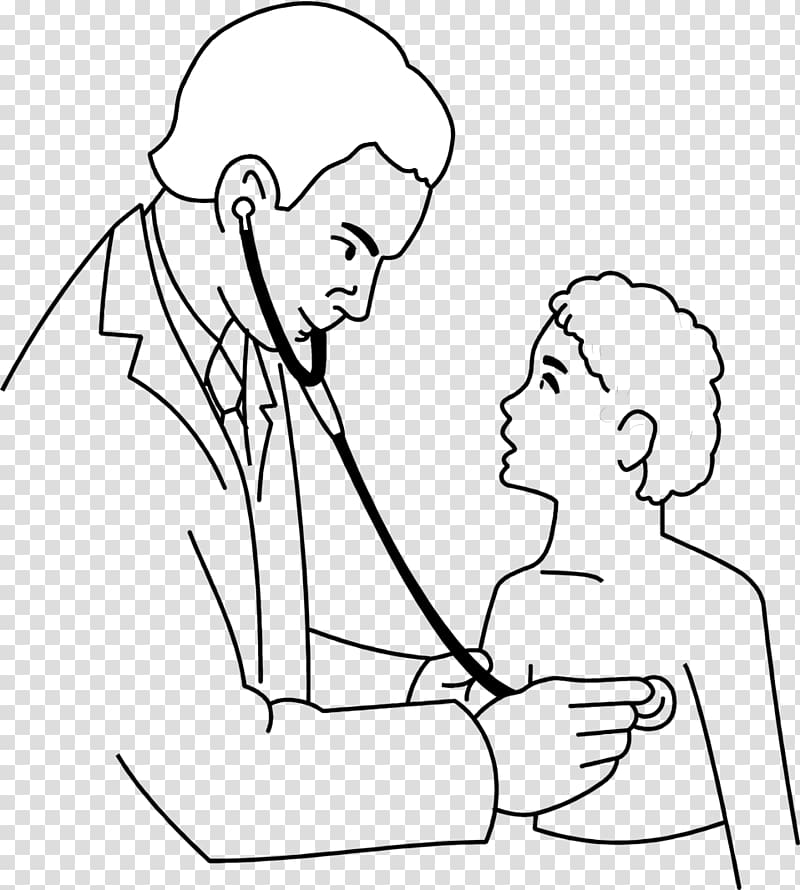 Doctor wearing stethoscope.
