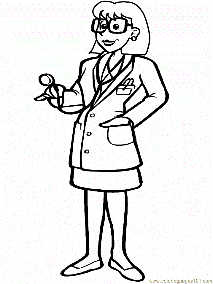 Doctor coloring pages.