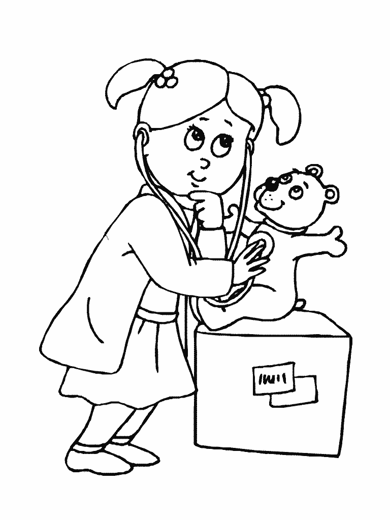 Free coloring pages of doctor