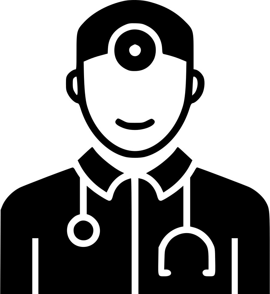 doctor clipart black and white icon