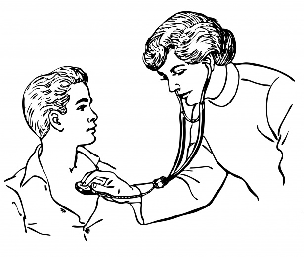 Doctor stethoscope child.
