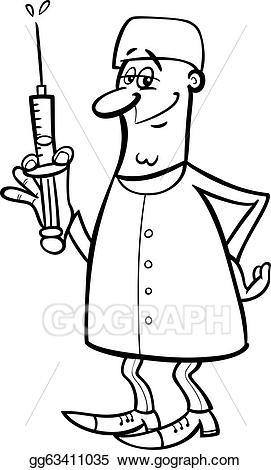 doctor clipart black and white male