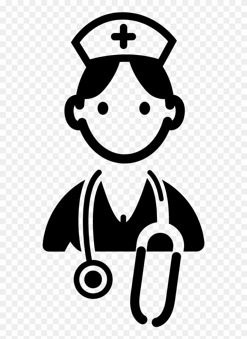 doctor clipart black and white nurse