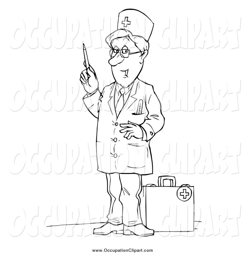 Occupation clipart black and white