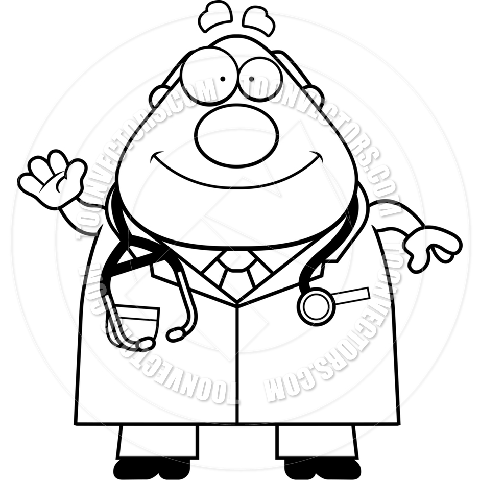 doctor clipart black and white physician