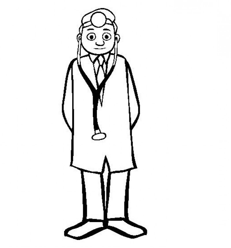 Free The Doctor Clipart outline, Download Free Clip Art on