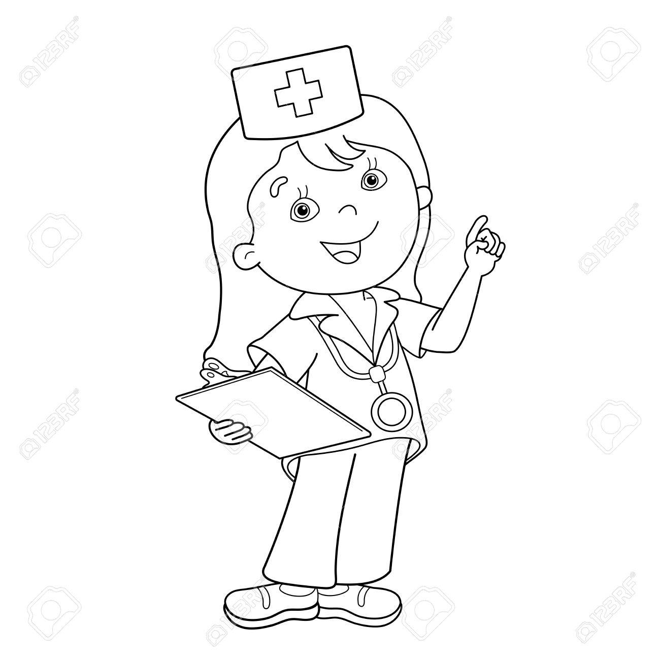 The Doctor Clipart outline