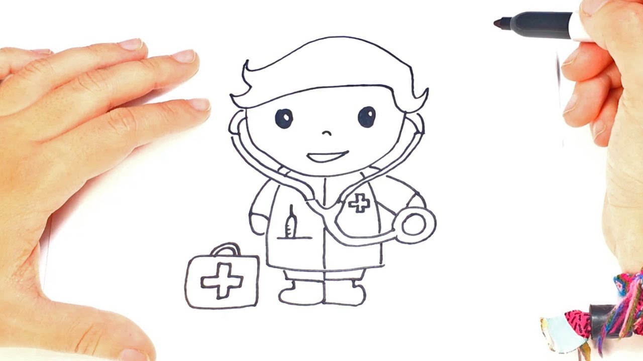 How to draw a Doctor Step by Step