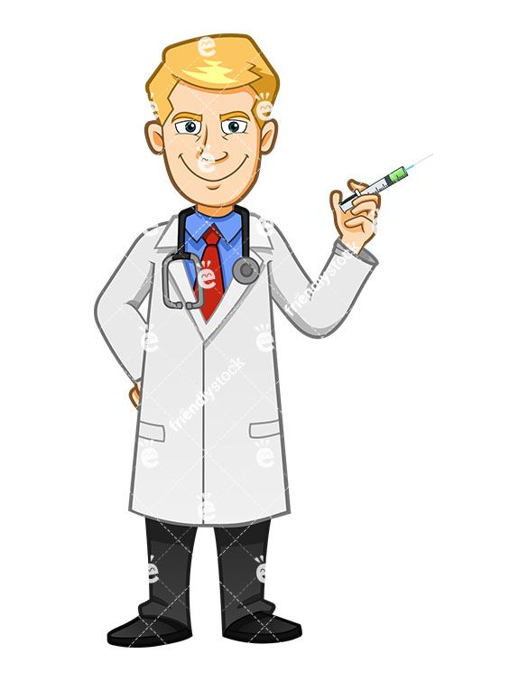 A Doctor With Evil Look Holding A Syringe