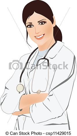 Lady doctor clipart.