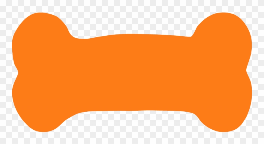 Orange Dog Bone Clipart