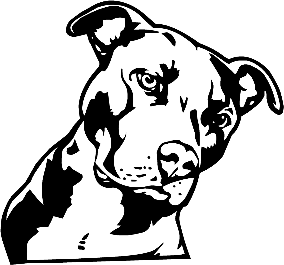 Free Pitbull Silhouette Vector, Download Free Clip Art, Free