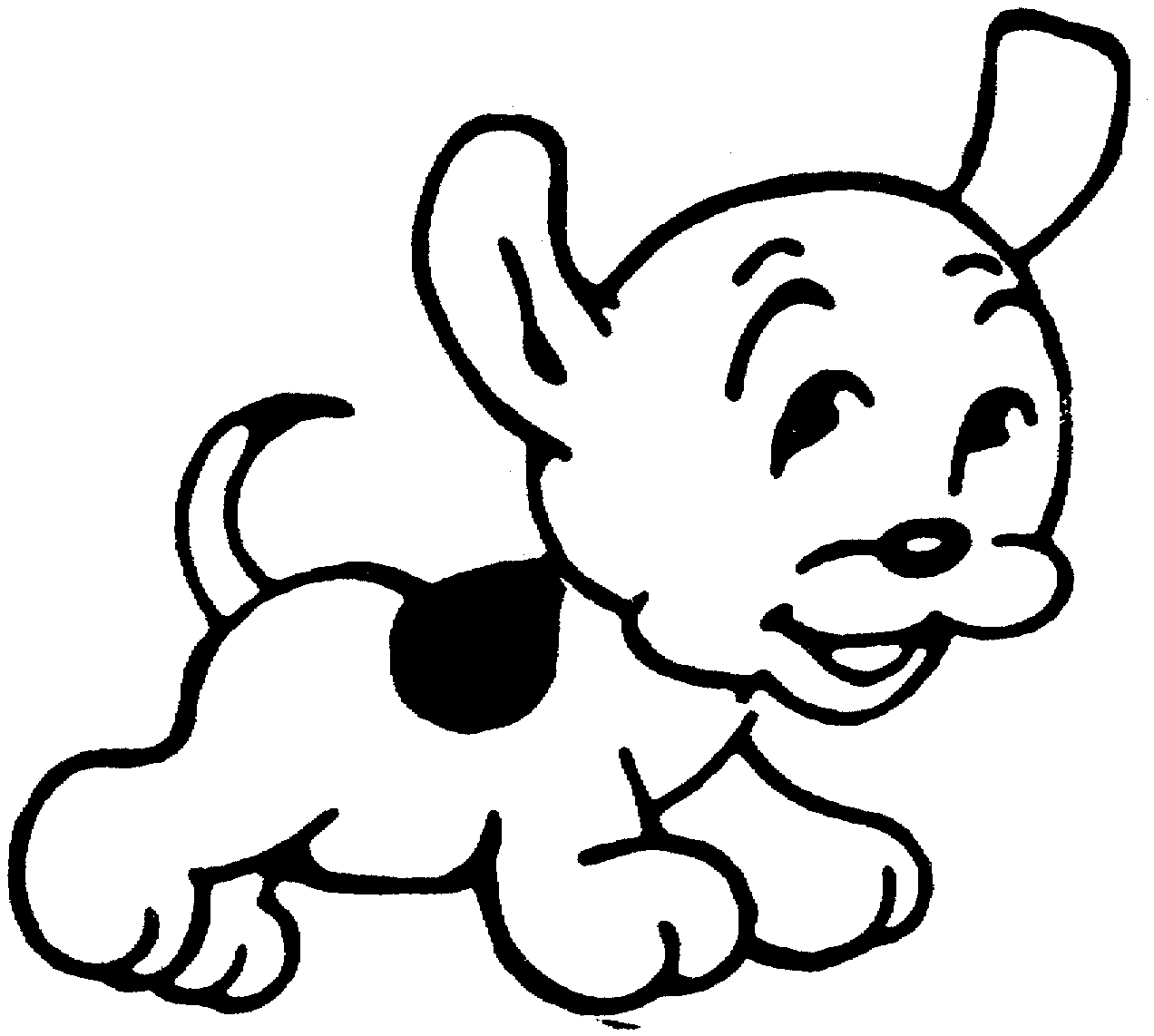 Free Black And White Puppy Pictures, Download Free Clip Art