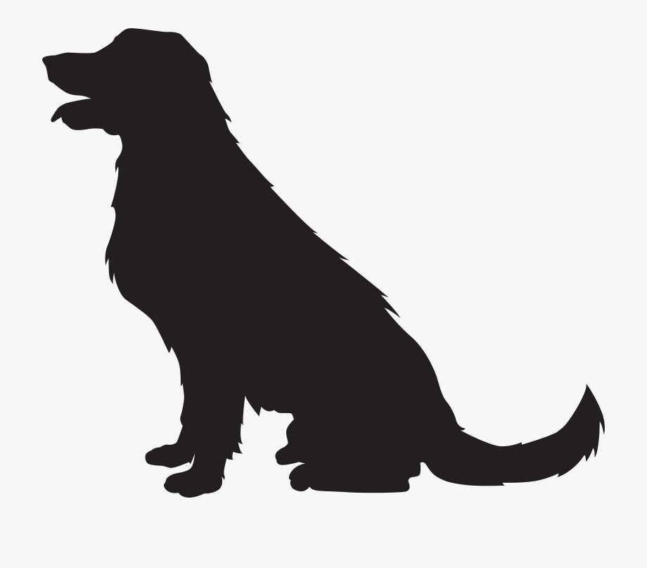 Dog silhouette png.