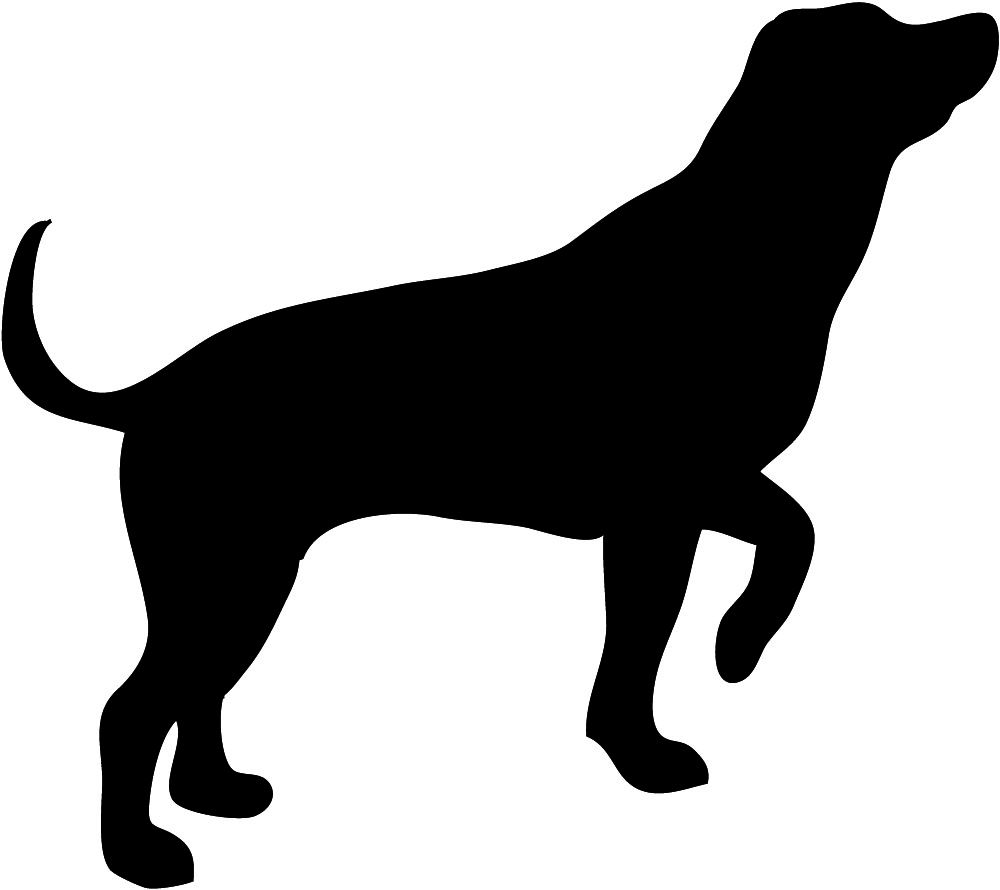 Dog silhouette dog.