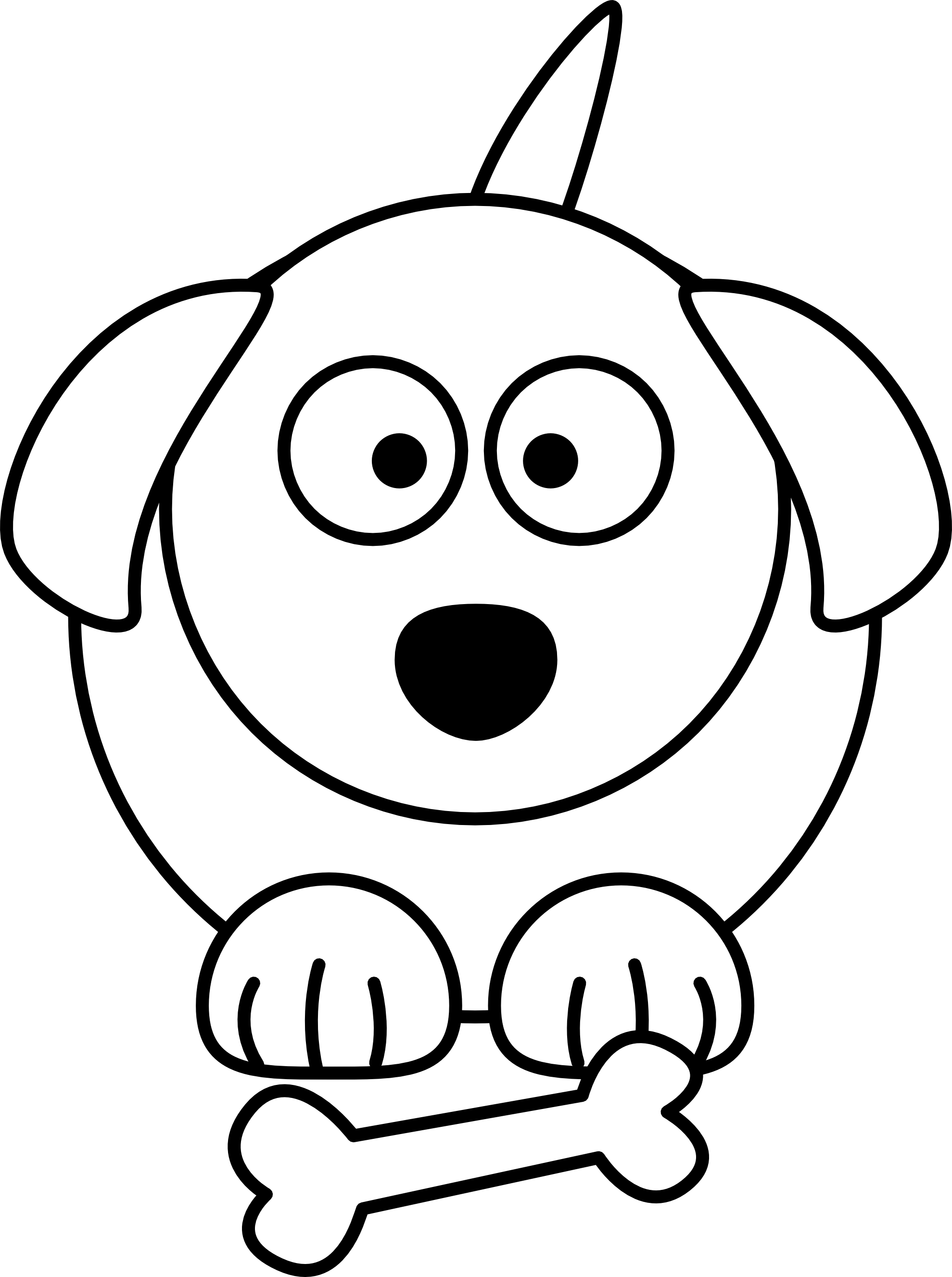Dog black and white black and white dog cartoon free