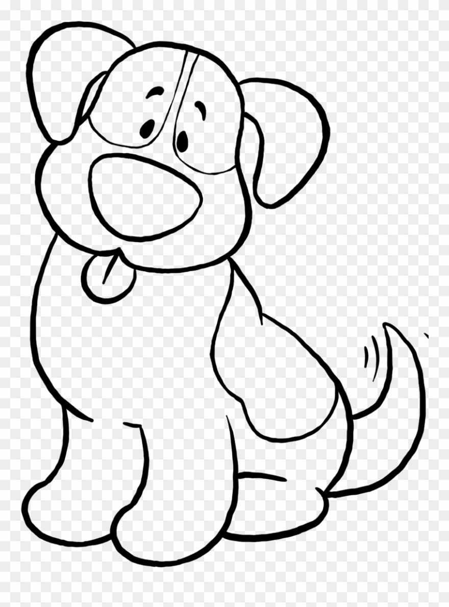 Cute dog coloring.