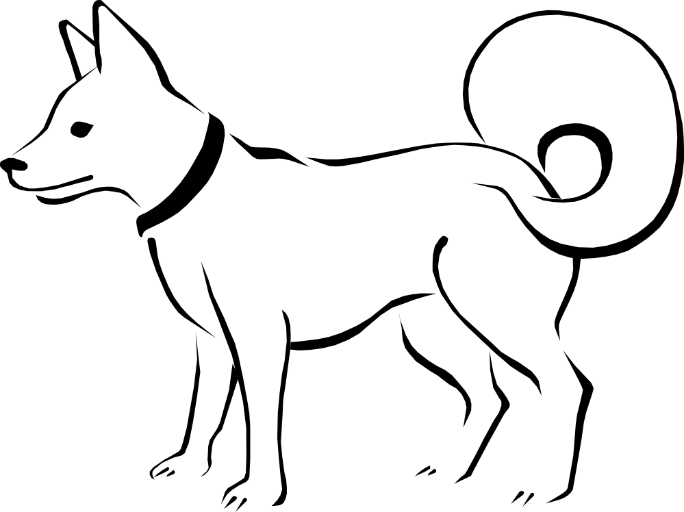 Free Black And White Dog Pictures, Download Free Clip Art