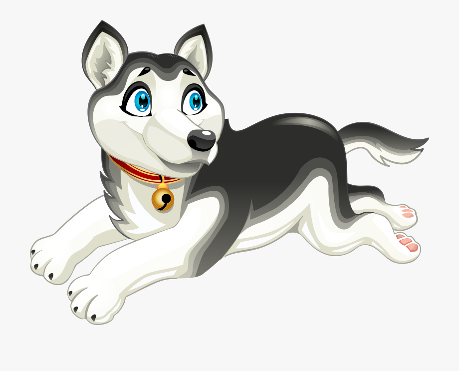 Husky Dog Cartoont Png Clip Art Image