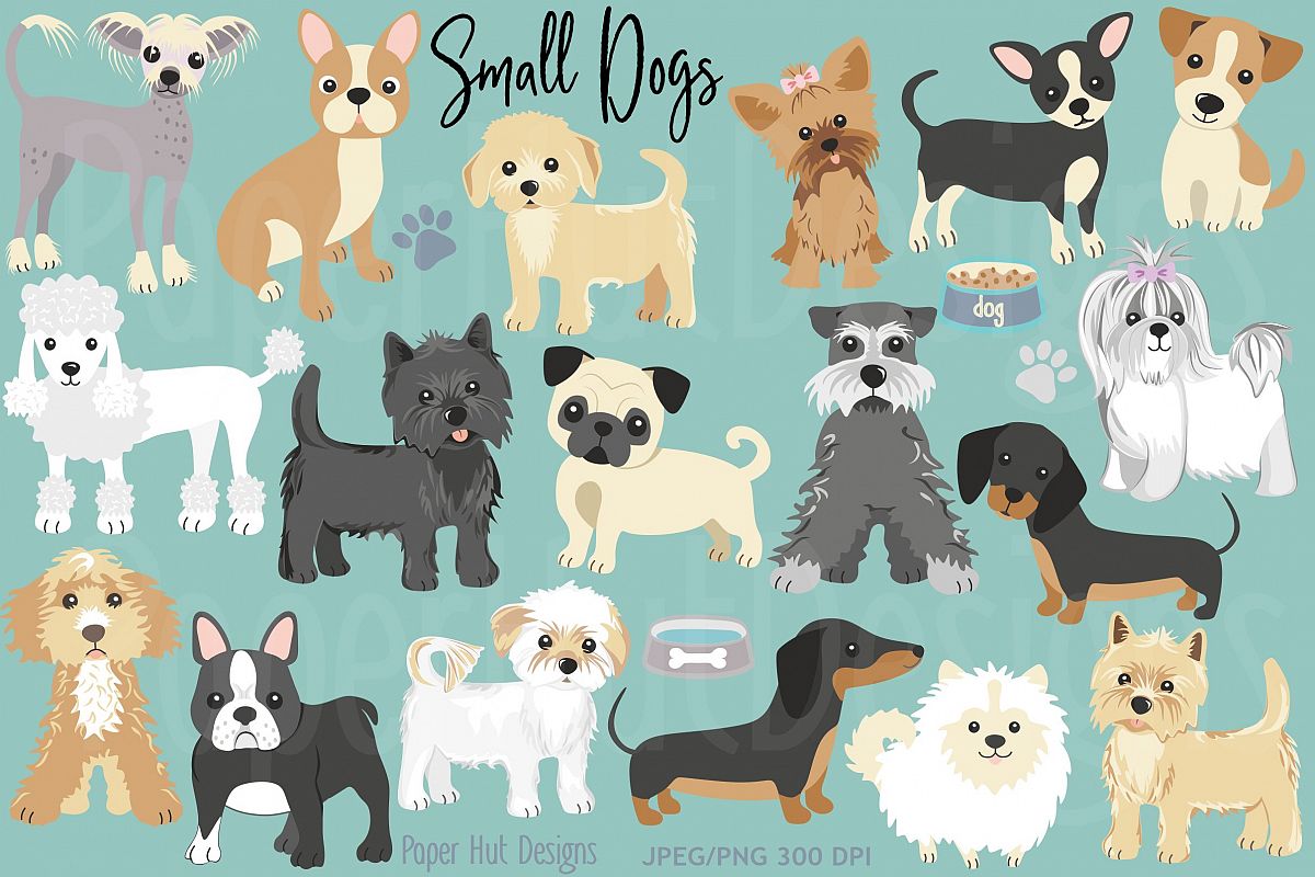 Small dog clipart.