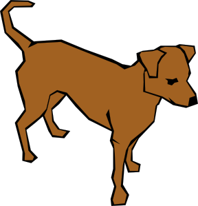 Dog Simple Drawing clip art