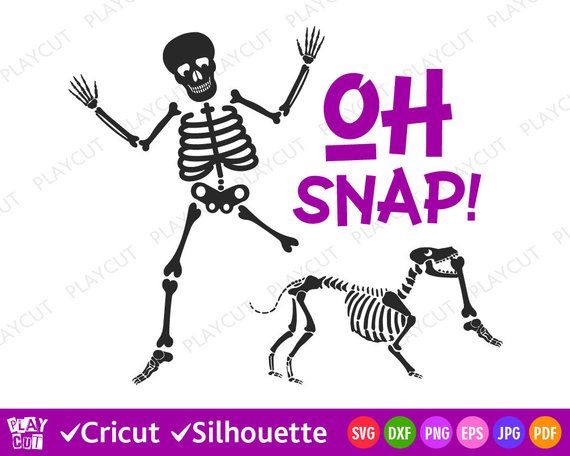 Skeleton Clip art Svg Skeleton Dog Svg Oh Snap