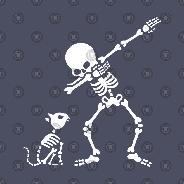 Dab dabbing skeleton Pet Cat Bones