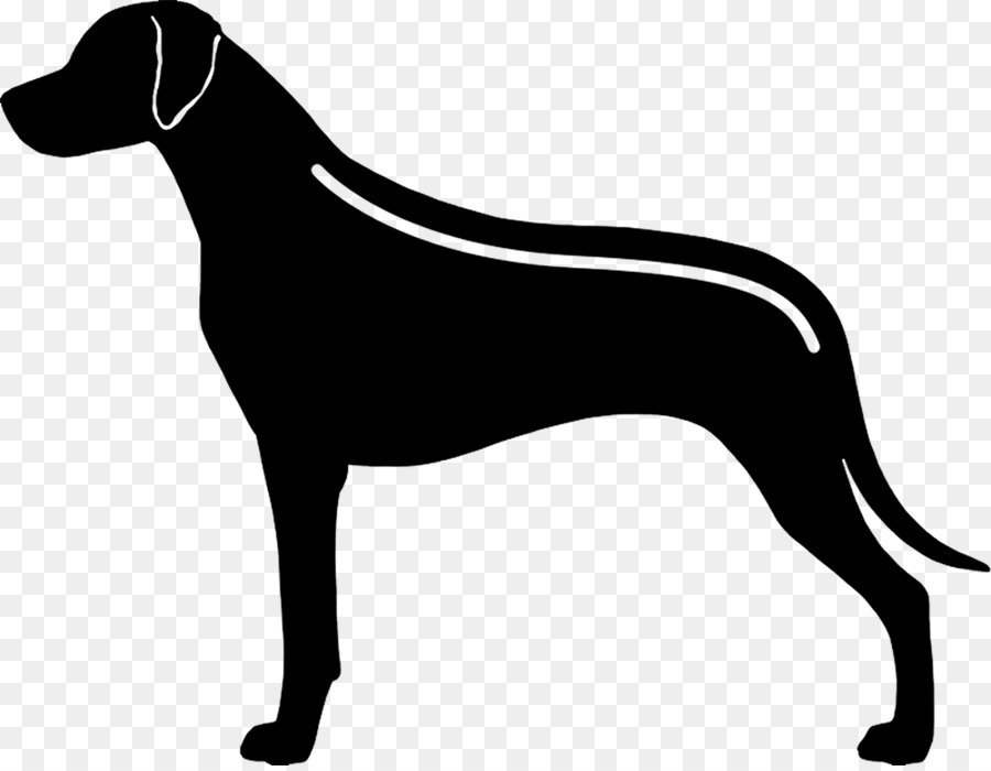 Dog silhouette.