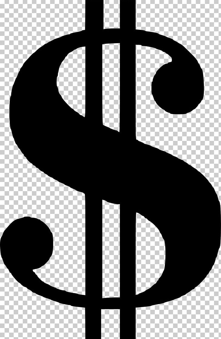 Dollar sign currency.