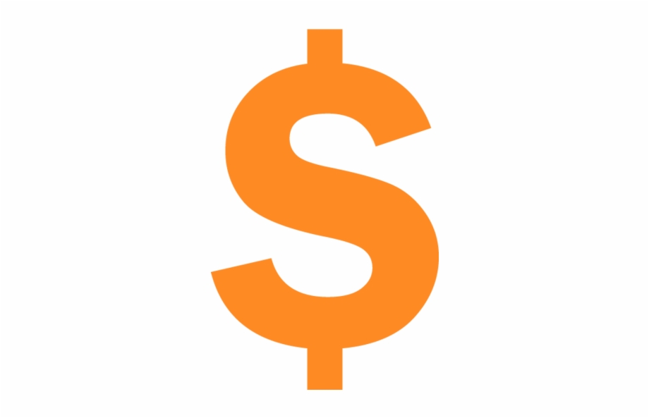 dollar sign clipart orange