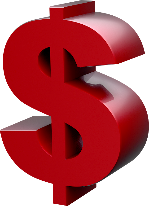 dollar sign clipart red